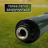 Насос для м’яча двосторонній, насос для футбольного мяча, ручний насос для м’яча з голкою Hechpro чорний (6926), фото 4