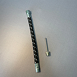 Насос для м’яча двосторонній, насос для футбольного мяча, ручний насос для м’яча з голкою Hechpro чорний (6926), фото 6