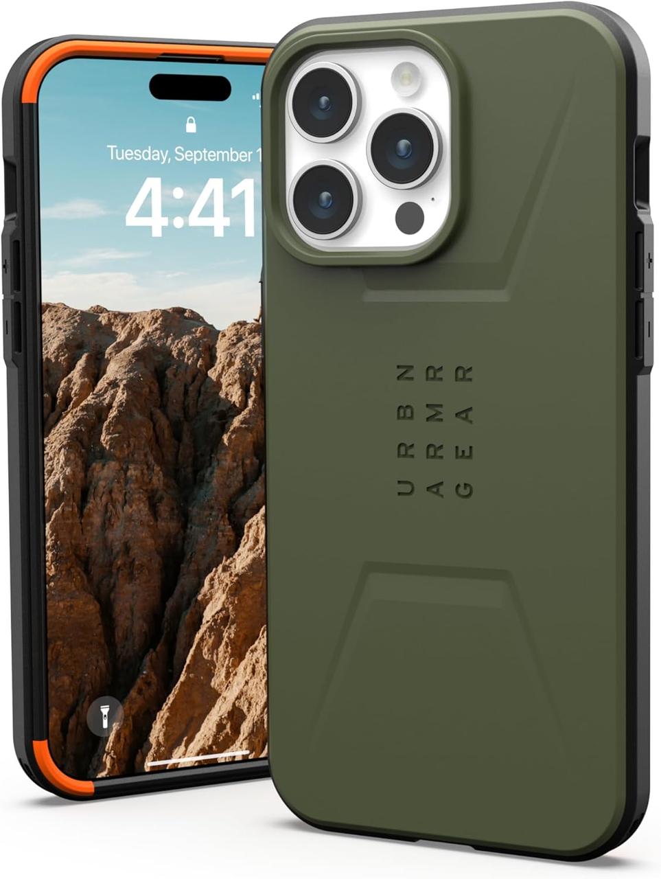 Чохол UAG Civilian MagSafe Olive Drab для iPhone 15 Pro Max