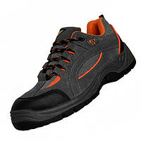 Кросівки шкіряні захисні робочі ударостійкі, спецвзуття метал носок робоче взуття чоловіче, польша