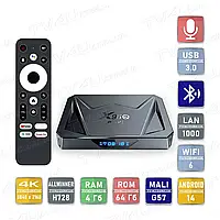 Смарт ТВ приставка X96Q Pro+ Plus 4/64 Гб Smart TV Box Android 14