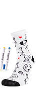 Шкарпетки дитячі демісезонні з фломастерами Розмальовка Duna