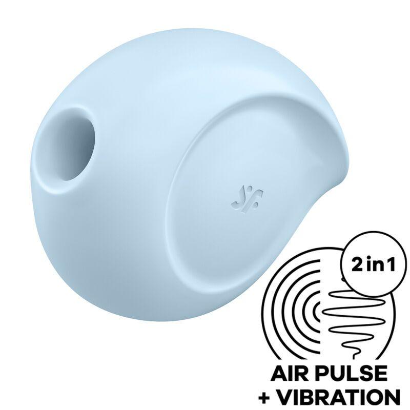 Вакуумний кліторальний стимулятор із вібрацією Satisfyer Sugar Rush Blue, фото 1