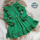 Сукня зелена з мікровельвету "Мрія"  (92-110р), фото 3