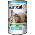 Корм вологий EuroCat Fish для котів шматочки в желе з рибою 415 г, фото 3