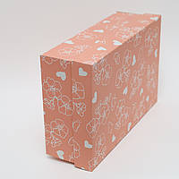 Коробка з гофрокартону 295*195*100 (81) пурпурна