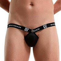 Мужские стринги с пуш апом "Kaixuan" - Черный - L
