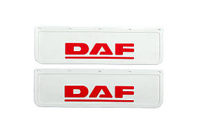 Бризковик білий DAF 650x220mm рельєфний напис (ЦІНА ЗА 2 ШТ)