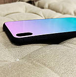 Чохол скляний для iPhone XS Max - Gradient Glass Case, Purple-Blue, фото 6