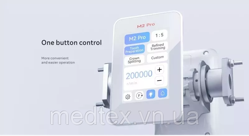 Безщітковий мікромотор з водою та підсвіткою Pro LED, фото 1