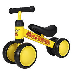 Біговел-каталка, ролоцикл, толокар 6", для найменших від 6міс  Goody T-212525 Giraffe