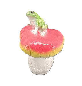 Фігурка жаба на грибі 24 см
