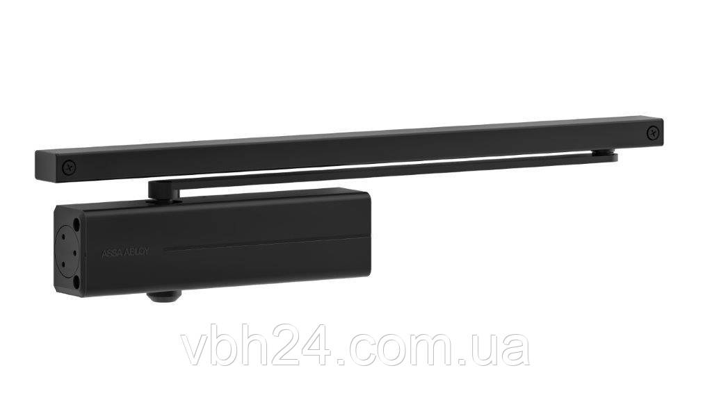 Дотягувач з шиною чорний RAL9005 ASSA ABLOY DC135