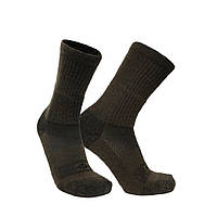 Шкарпетки зимові Covert Threads Wool Beast Crew з мериносової вовни. Coyote Brown