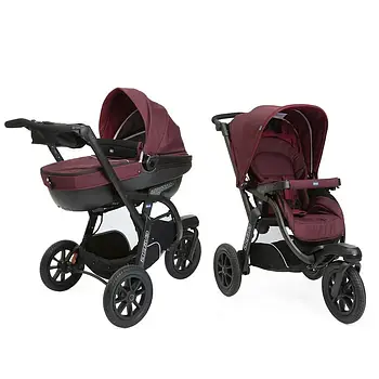 Коляска універсальна триколісна 2в1 Chicco Activ3 Бордова