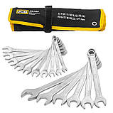 Набір ключів рожково-накидних в чохлі, (6-24 мм), 16 од. JCB Tools JCB-5161P, фото 2