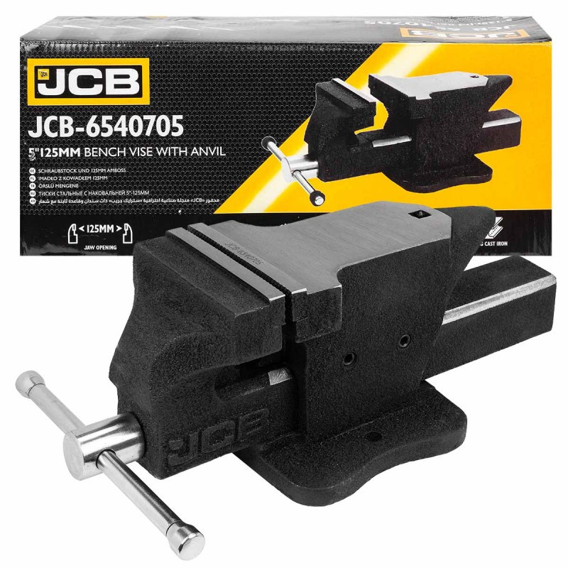 Лещата сталеві з ковадлом 5"-125 мм. JCB Tools JCB-6540705, фото 1