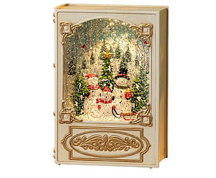 Нічник новорічний музичний Xmas WDL 24023B 3579, сніговики