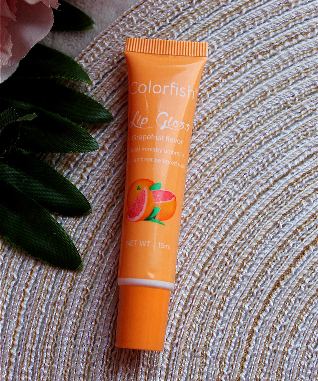 Зволожуючий блиск для губ Colorfish Lip Gloss Grapefruit flavor з ароматом грейпфрута