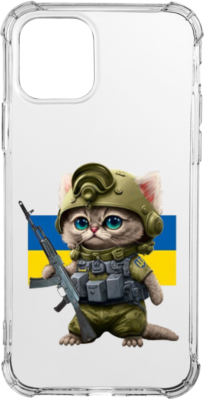 Силікон iPhone 11 Pro Max clear Heroes of Ukraine Case