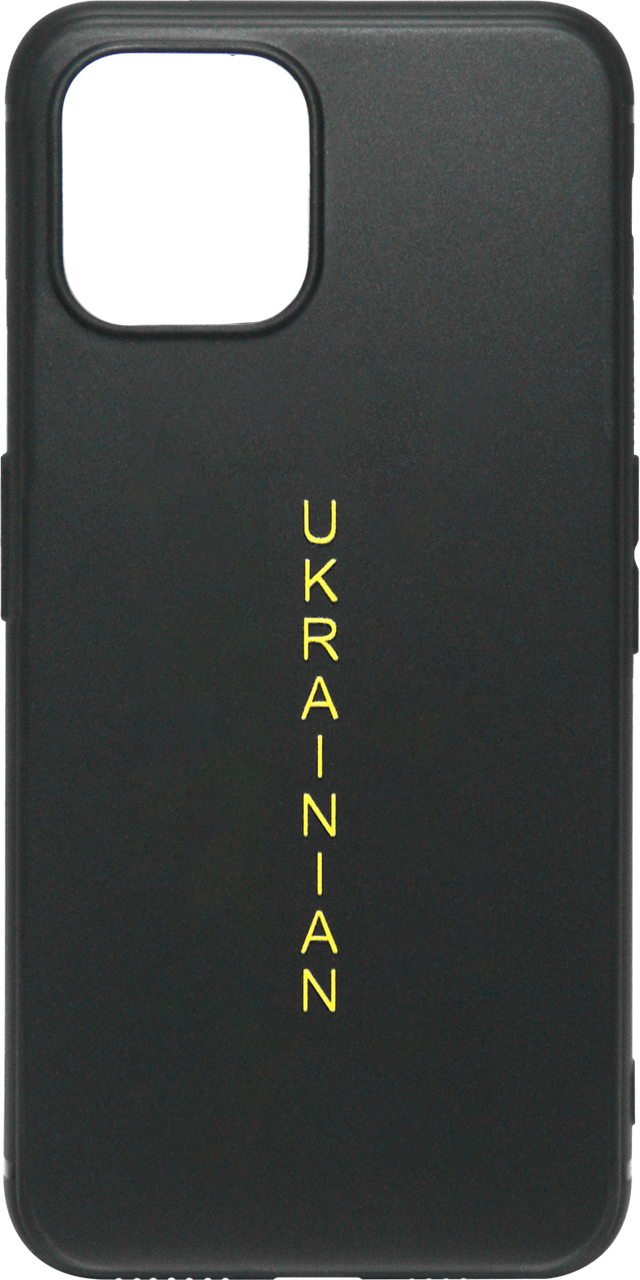 Силікон iPhone 13 black Ukraine Matt Case