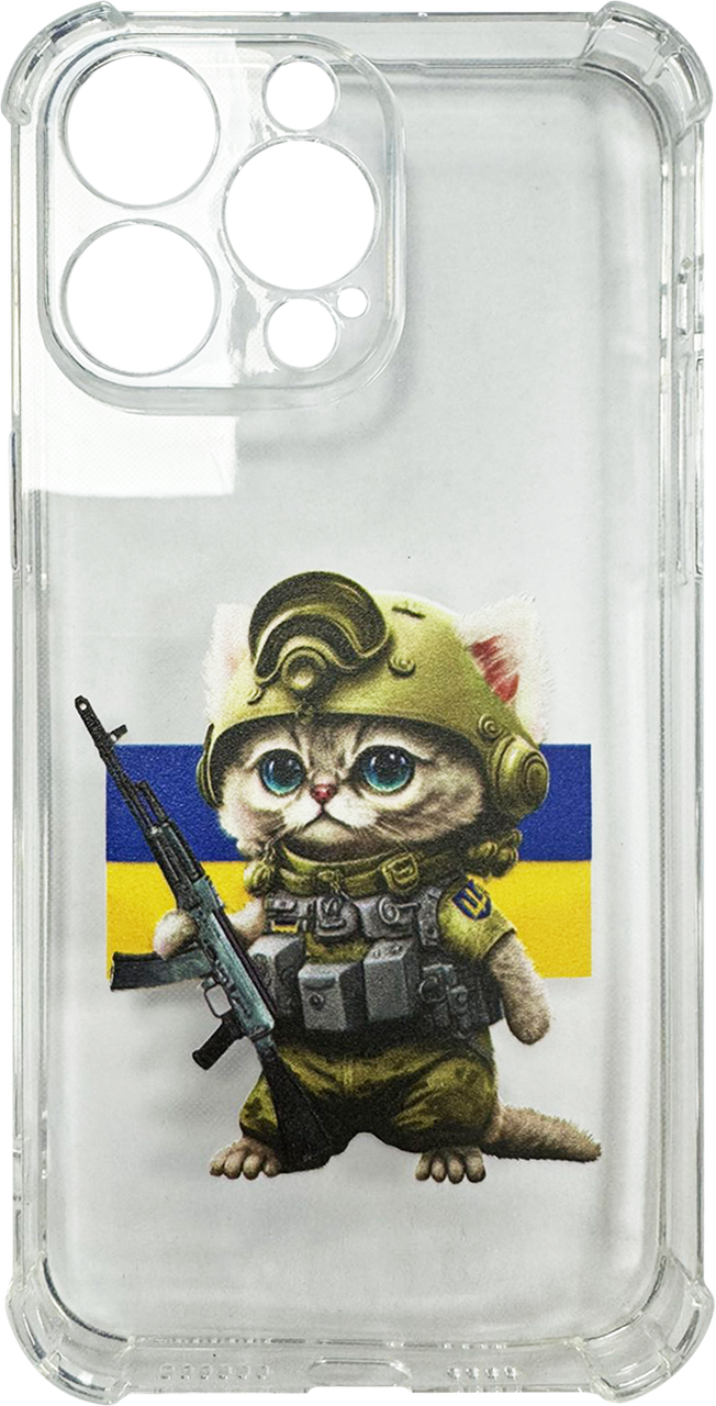 Силікон iPhone 14 Pro Max clear Heroes of Ukraine Case