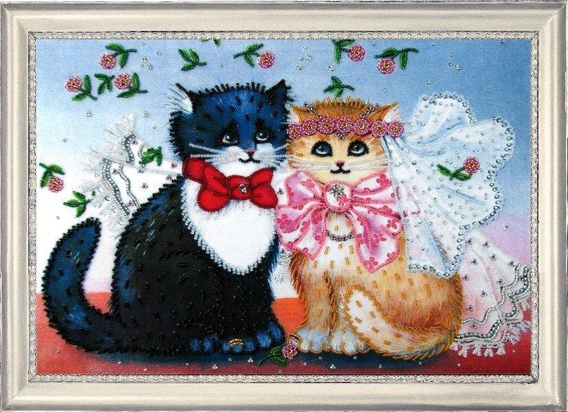 Набір для вишивання бісером ТМ Батерфляй Молодожені БФ 598, фото 1