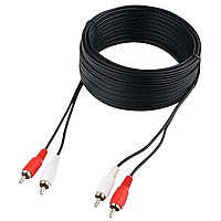 Кабель Cablexpert CCA-2R2R-5M, 2RCA-2RCA, 5м