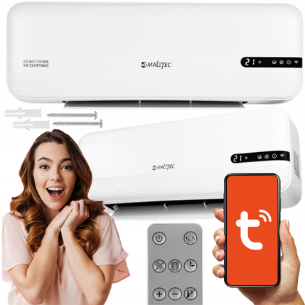Теплова повітряна завіса тепловентилятор настінний Maltec 2000 Вт, фото 1