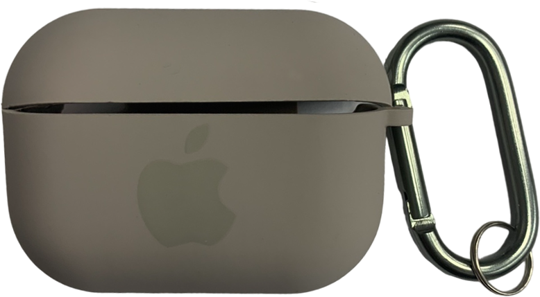 Чохол AirPods Pro Silicone Case gray + карабін