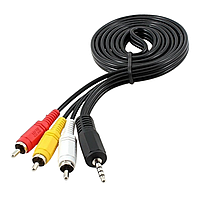 Кабель Cablexpert CCA-4P2R-2M, 3.5 Jack (4pin)-3RCA, 2м