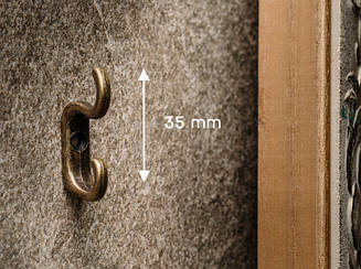 Гачок металевий. 35мм