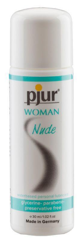 Лубрикант на водній основі pjur Woman Nude - без консервантів, парабенів, гліцерину, 30 мл, фото 1