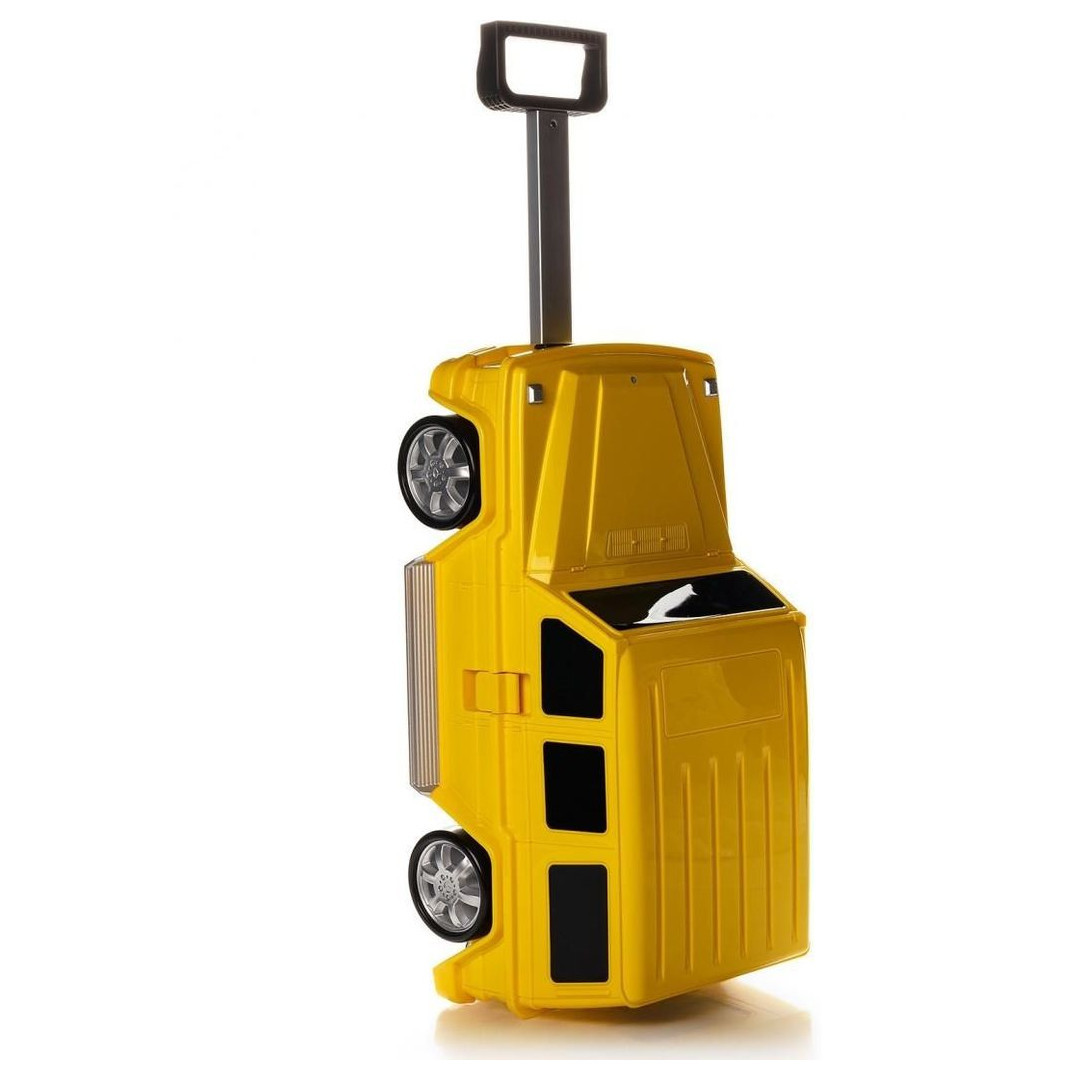 Валіза на колесах машинка Mercedes G-class жовта, «Ridaz» (91009w-Yellow)