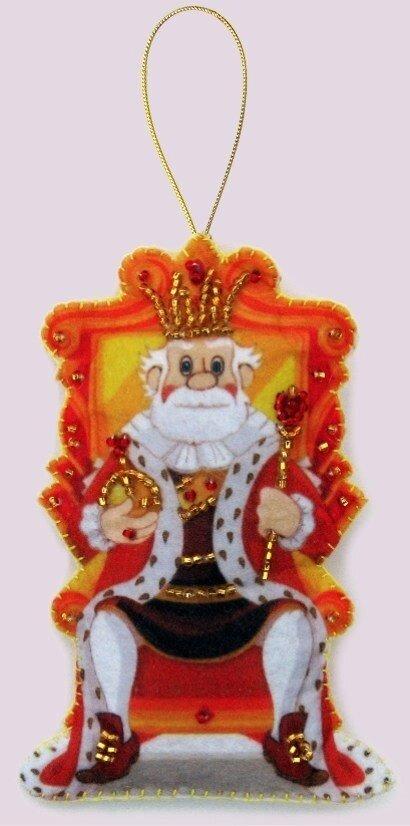 Набір для виготовлення іграшки з фетру для вишивання бісером ТМ Батерфляй Цар БФ F133, фото 1