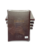 Укр. Біблія Сучасний переклад Турконяк Друге видання великого формату (шоколадна, шкіра, індекси, блискавка, золото, 18х25)