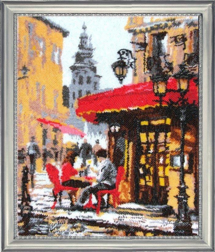 Набір для вишивання бісером ТМ Батерфляй Вуличне кафе БФ 488, фото 1