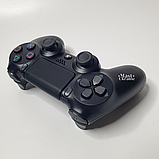Бездротовий bluetooth джойстик ps4 DOUBLE-motor vibration 4 Wireless Controller для Sony PS4 DS-2312, Чорний, фото 3