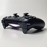 Бездротовий bluetooth джойстик ps4 DOUBLE-motor vibration 4 Wireless Controller для Sony PS4 DS-2312, Чорний, фото 4