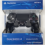 Бездротовий bluetooth джойстик ps4 DOUBLE-motor vibration 4 Wireless Controller для Sony PS4 DS-2312, Чорний, фото 6