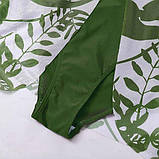 Суцільний купальник зеленого кольору на пишні форми з чашками і вшите парео, фото 5