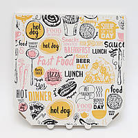 Картонна упаковка для піци 300х300х30 мм з друком