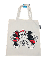 Еко сумка шоппер для покупок Disney Mickey and friends бежева DS