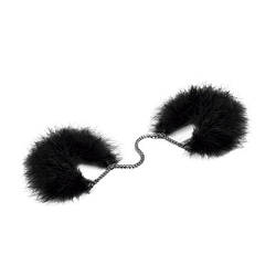 Пухнасті перові наручники Bijoux Indiscrets Za za zu — feather handcuffs, подарункове паковання