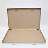 Коробка для піци біла 450х300х40 мм, фото 4