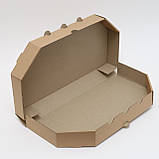 Коробка для половини піци та кальцоне суцільна 320*160*40 Бура, фото 2