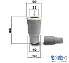 Сифон для кондиціонера, дренажу, кутовий сухий магнітний MAGdrain G534 DN16-40/50 мм, фото 8