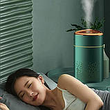 Ультразвуковий зволожувач повітря для дітей з підсвічуванням Heavy Fog Humidifier, Зволожувач міні. Зелений, фото 6