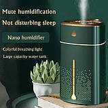 Ультразвуковий зволожувач повітря для дітей з підсвічуванням Heavy Fog Humidifier, Зволожувач міні. Зелений, фото 7