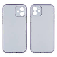 Чохол Matt Protective для Apple iPhone 12 світло-фіолетовий Люкс